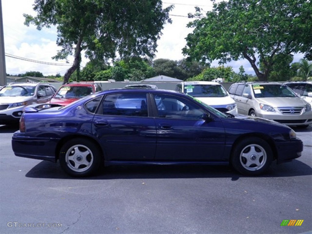2001 Impala LS - Navy Blue Metallic / Medium Gray photo #18