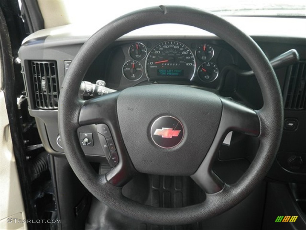 2008 Chevrolet Express 2500 Commercial Van Medium Pewter Steering Wheel Photo #71211493