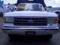 1990 Oxford White Ford F350 XL Regular Cab Chassis Dump Truck  photo #4