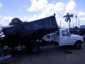 1990 Oxford White Ford F350 XL Regular Cab Chassis Dump Truck  photo #9