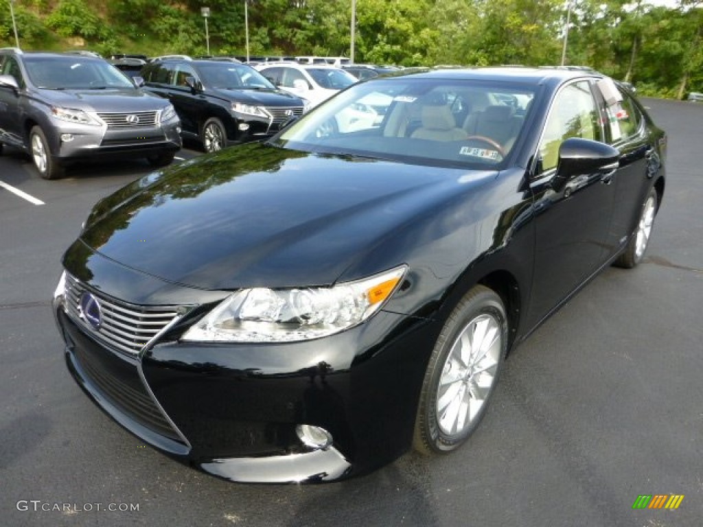 Obsidian Black 2013 Lexus ES 300h Hybrid Exterior Photo #71212135