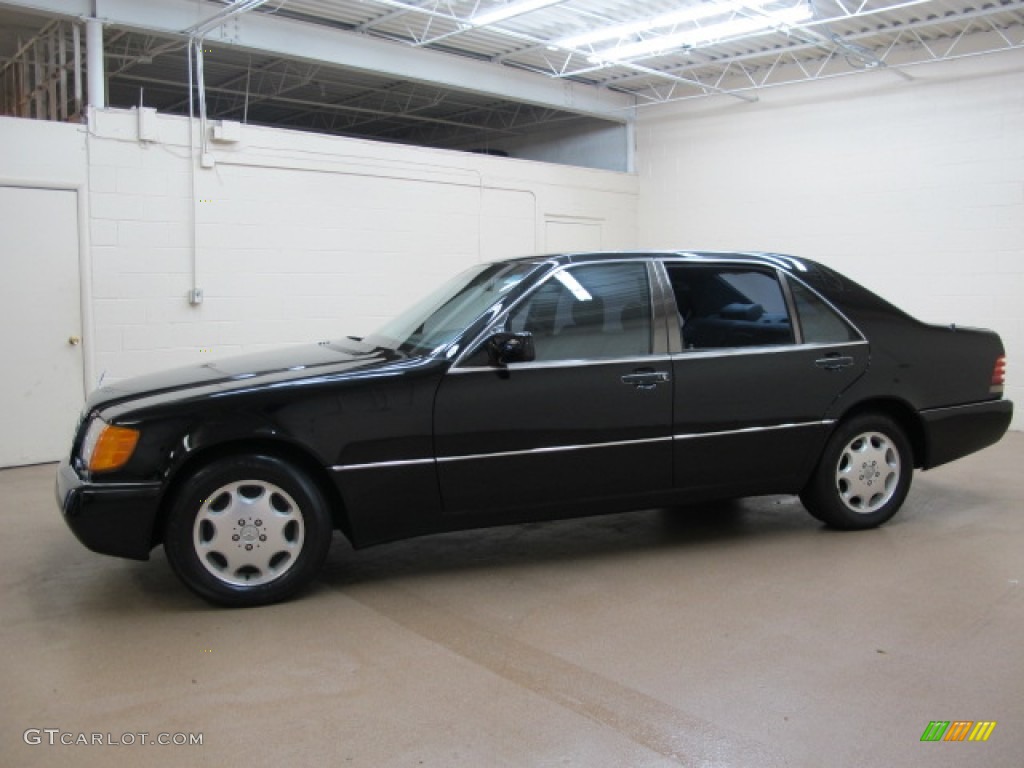 Black 1992 Mercedes-Benz S Class 500 SEL Sedan Exterior Photo #71212246