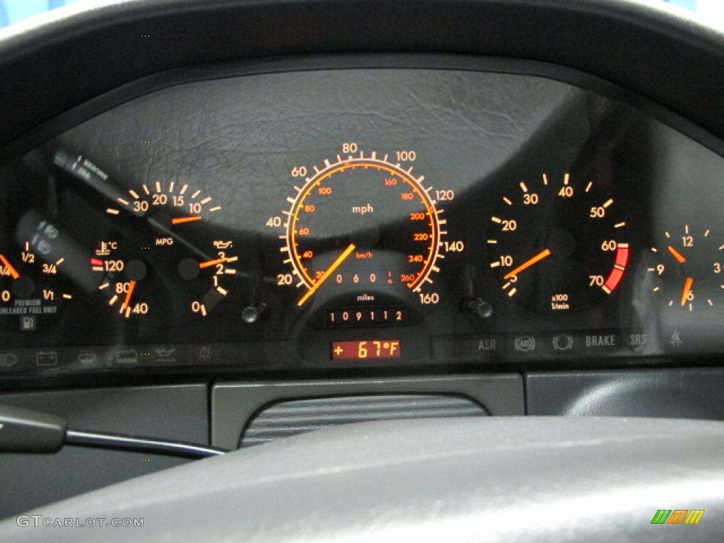 1992 Mercedes-Benz S Class 500 SEL Sedan Gauges Photo #71212453