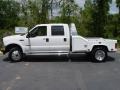 2004 Oxford White Ford F550 Super Duty Lariat Crew Cab 4x4 Dually Chassis  photo #1