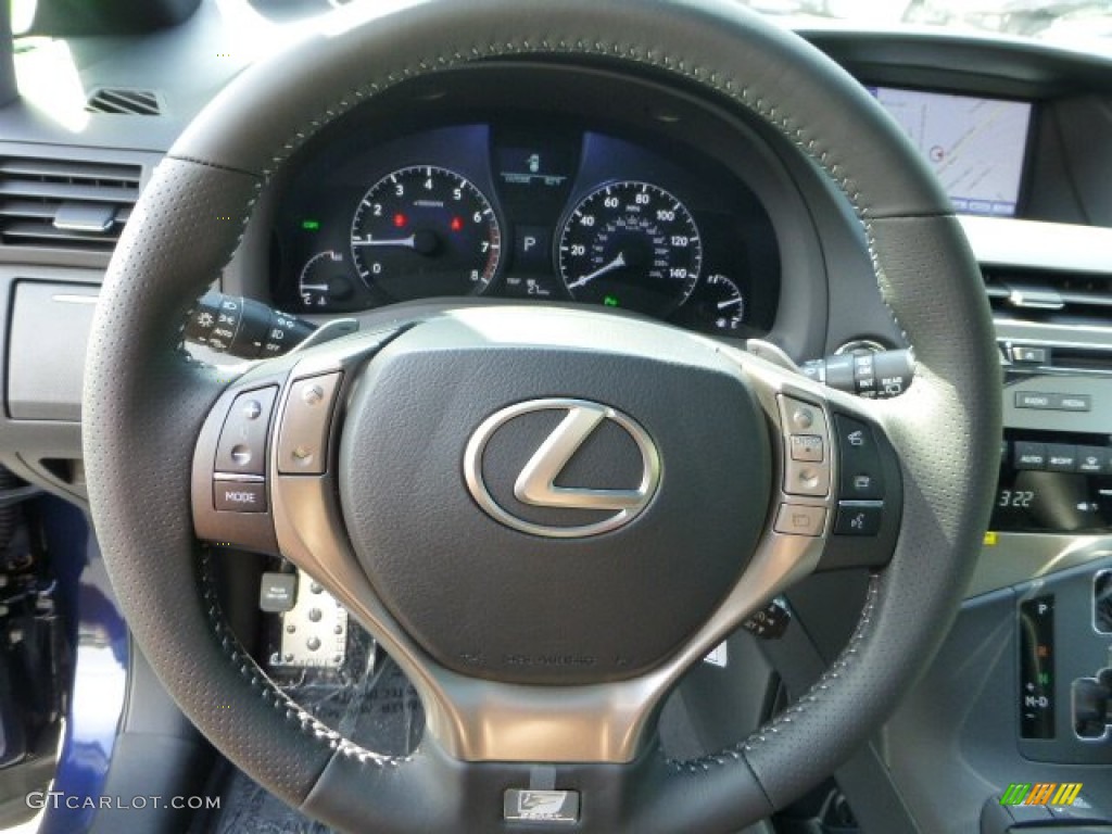 2013 RX 350 F Sport AWD - Deep Sea Blue Mica / Black/Ebony Birds Eye Maple photo #15