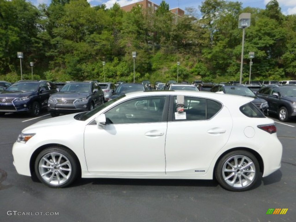 2012 CT 200h Hybrid Premium - Starfire White Pearl / Black photo #1