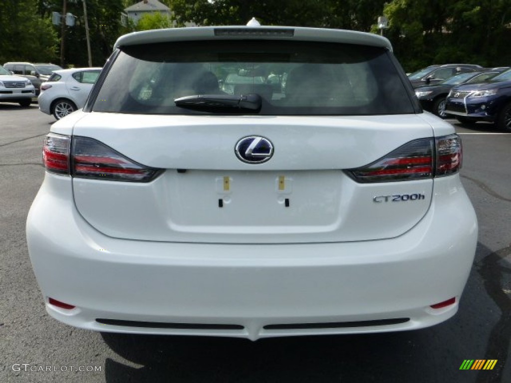 2012 CT 200h Hybrid Premium - Starfire White Pearl / Black photo #3
