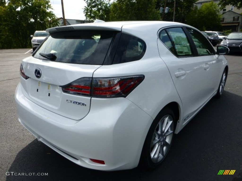 2012 CT 200h Hybrid Premium - Starfire White Pearl / Black photo #4