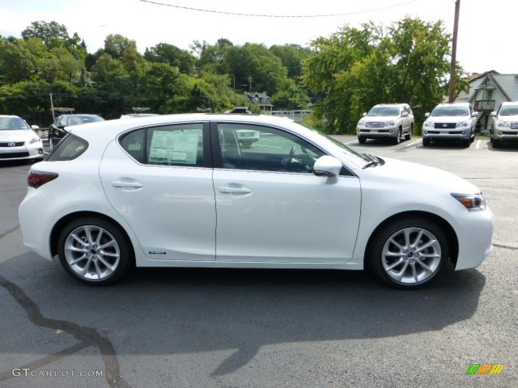 2012 CT 200h Hybrid Premium - Starfire White Pearl / Black photo #5