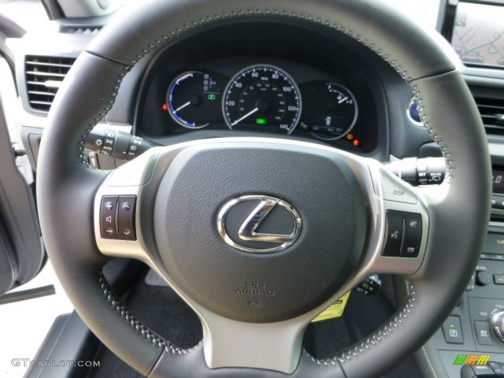 2012 CT 200h Hybrid Premium - Starfire White Pearl / Black photo #15