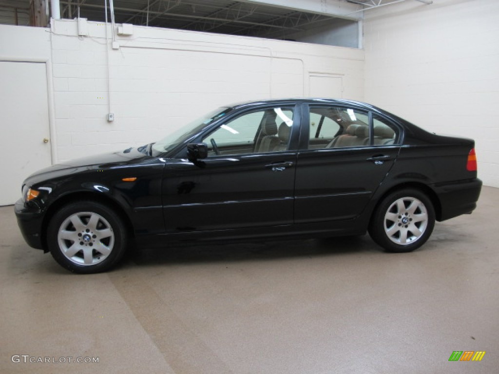 2005 3 Series 325xi Sedan - Jet Black / Sand photo #5