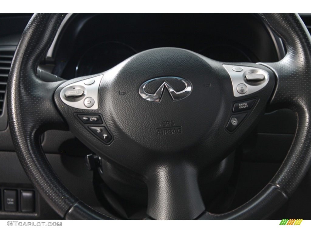2010 Infiniti FX 50 AWD Graphite Steering Wheel Photo #71214385