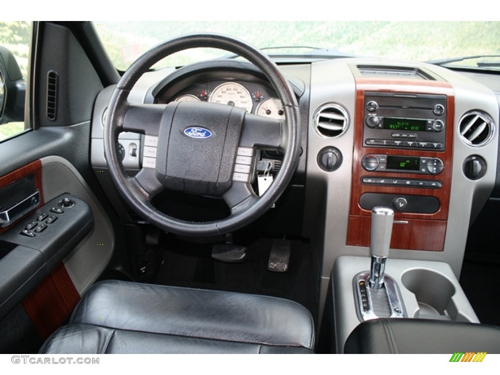 2005 F150 Lariat SuperCab 4x4 - Dark Stone Metallic / Black photo #10
