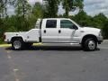 2004 Oxford White Ford F550 Super Duty Lariat Crew Cab 4x4 Dually Chassis  photo #6