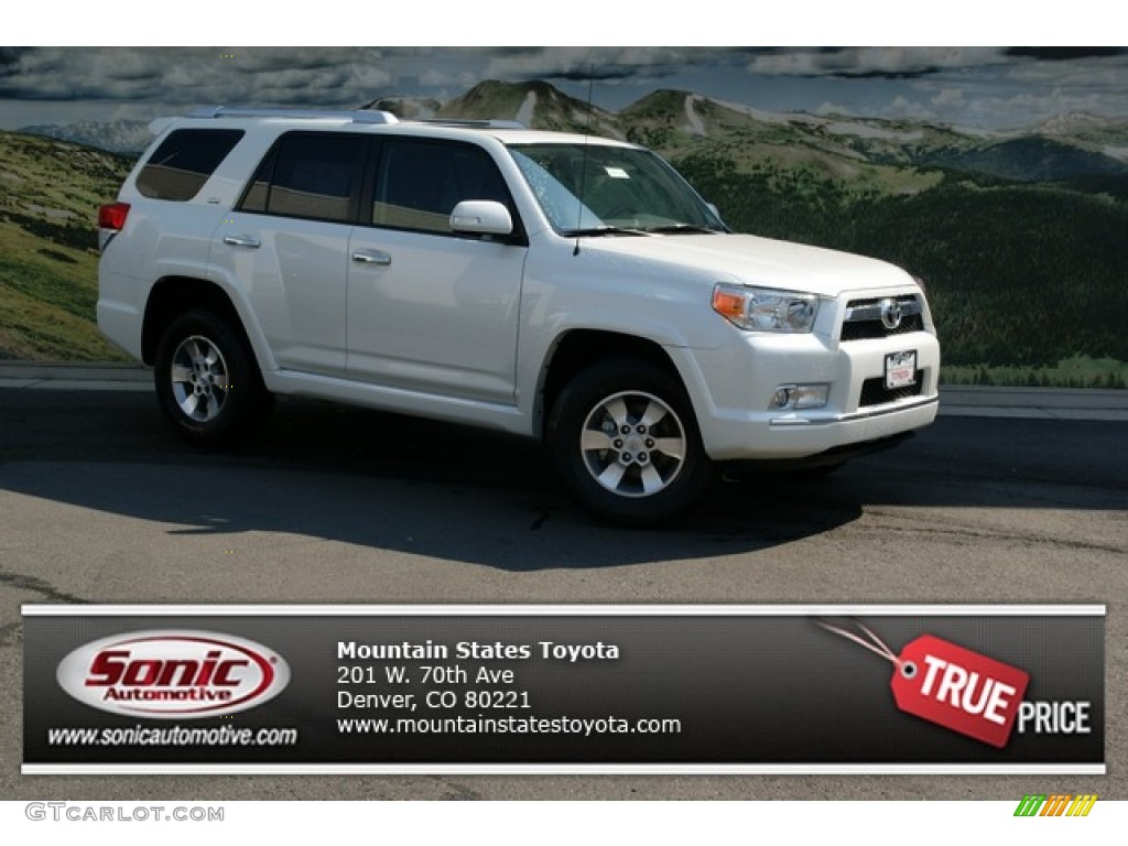 2013 4Runner SR5 4x4 - Blizzard White Pearl / Black Leather photo #1