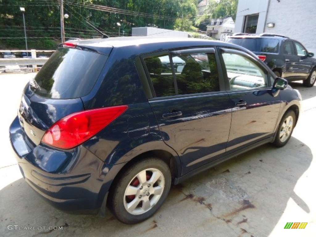 2008 Versa 1.8 SL Hatchback - Blue Onyx / Beige photo #4