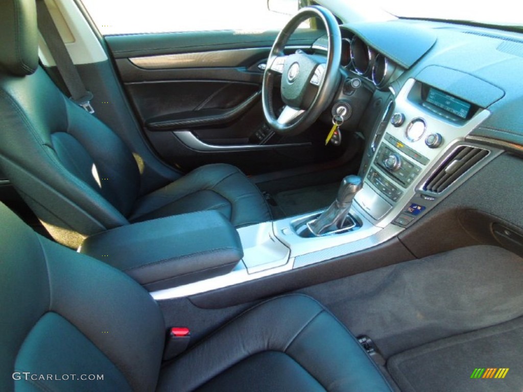 Ebony Interior 2008 Cadillac CTS Sedan Photo #71221390