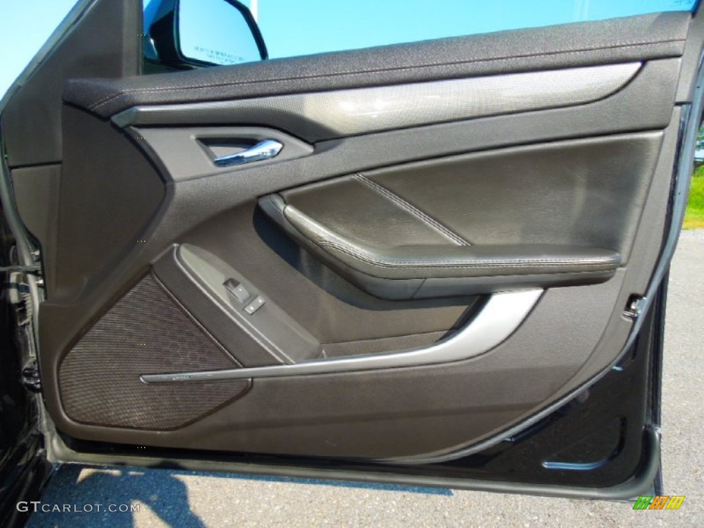 2008 Cadillac CTS Sedan Ebony Door Panel Photo #71221396