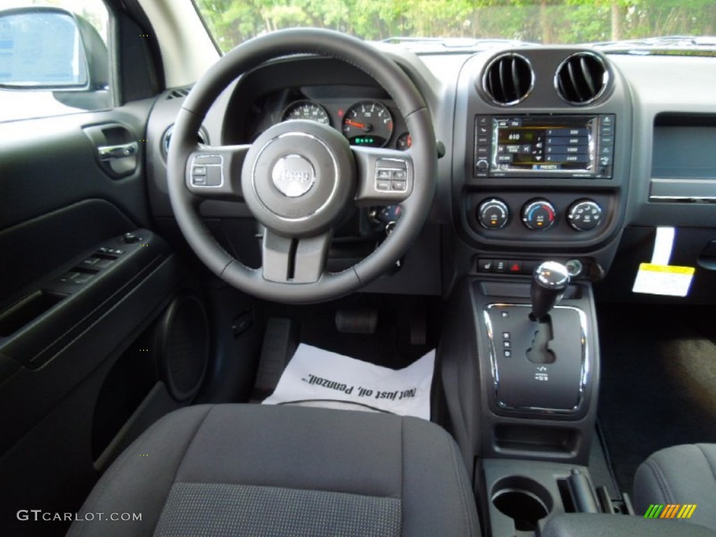 2013 Jeep Compass Latitude Dark Slate Gray Dashboard Photo #71221831