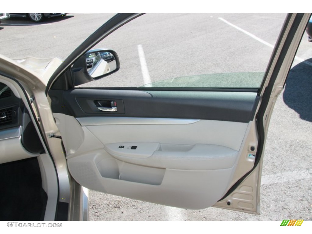 2010 Subaru Legacy 2.5i Premium Sedan Warm Ivory Door Panel Photo #71221879