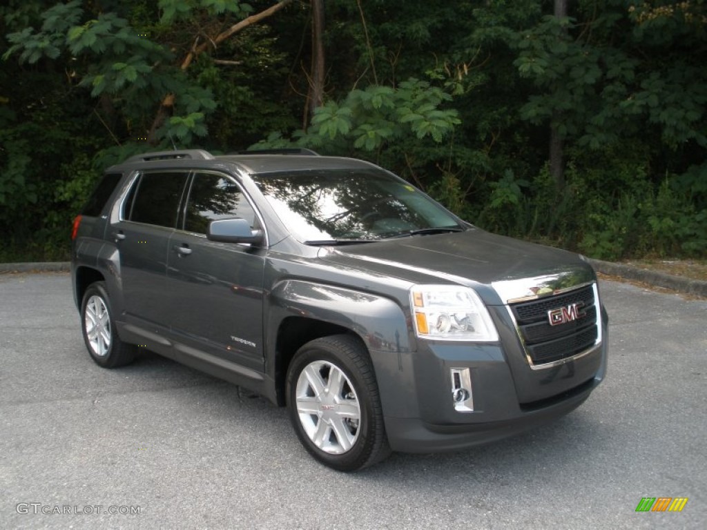 2010 Terrain SLT - Cyber Gray Metallic / Jet Black photo #1