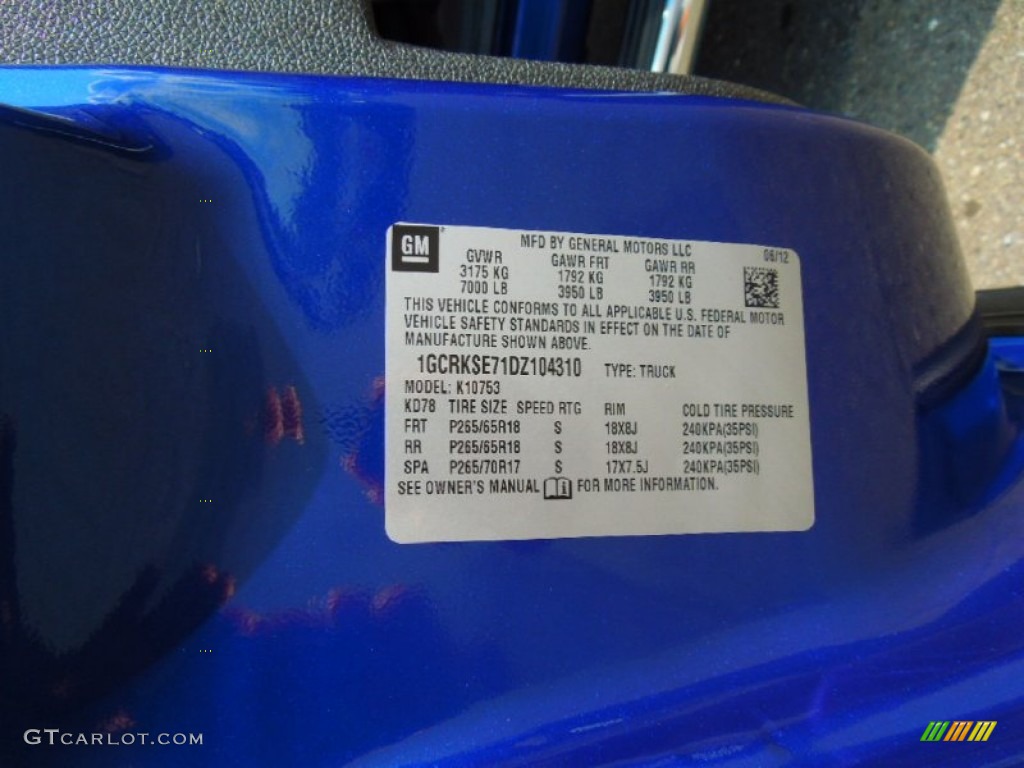 2013 Silverado 1500 LT Extended Cab 4x4 - Blue Topaz Metallic / Ebony photo #7