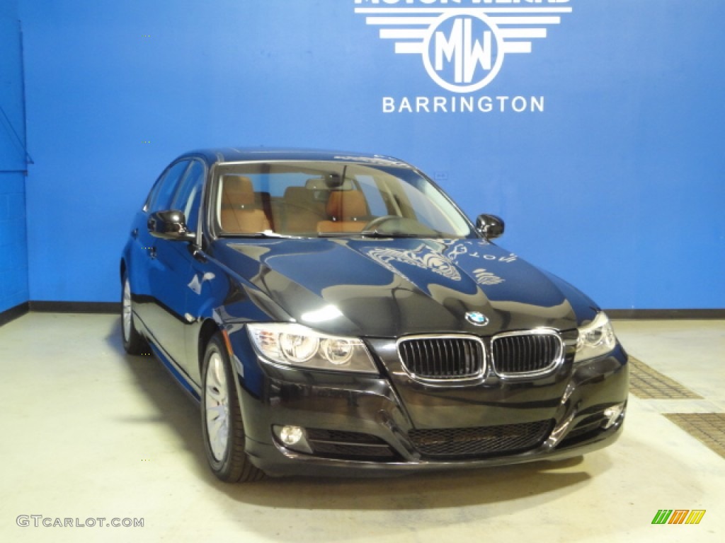2009 3 Series 328i Sedan - Black Sapphire Metallic / Chestnut Brown Dakota Leather photo #1