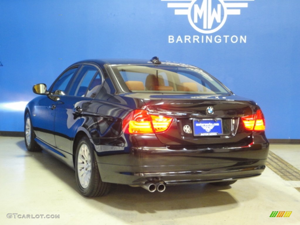 2009 3 Series 328i Sedan - Black Sapphire Metallic / Chestnut Brown Dakota Leather photo #5