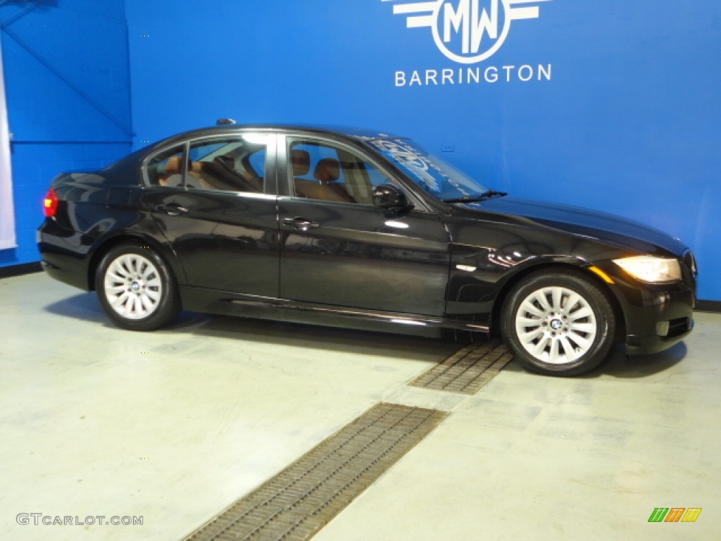2009 3 Series 328i Sedan - Black Sapphire Metallic / Chestnut Brown Dakota Leather photo #8