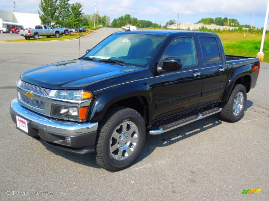Black 2012 Chevrolet Colorado LT Crew Cab Exterior Photo #71224728