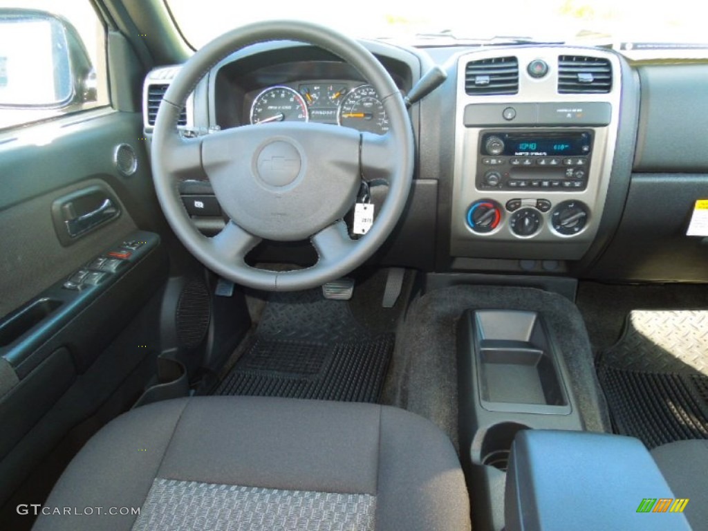 2012 Chevrolet Colorado LT Crew Cab Ebony Dashboard Photo #71224863