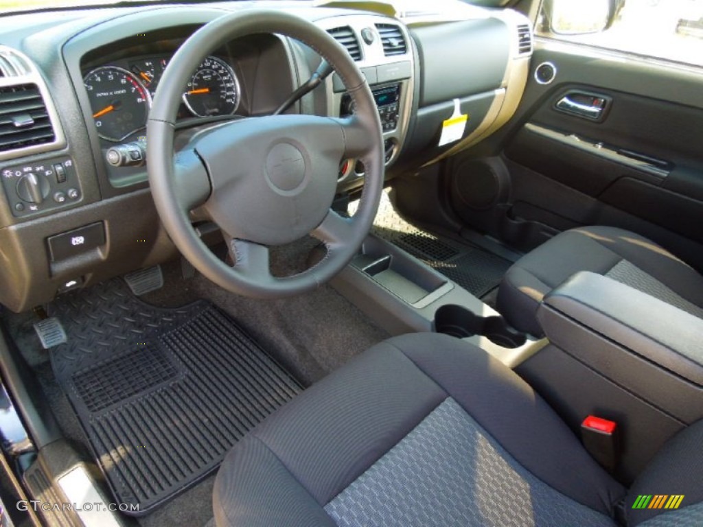 Ebony Interior 2012 Chevrolet Colorado LT Crew Cab Photo #71224945