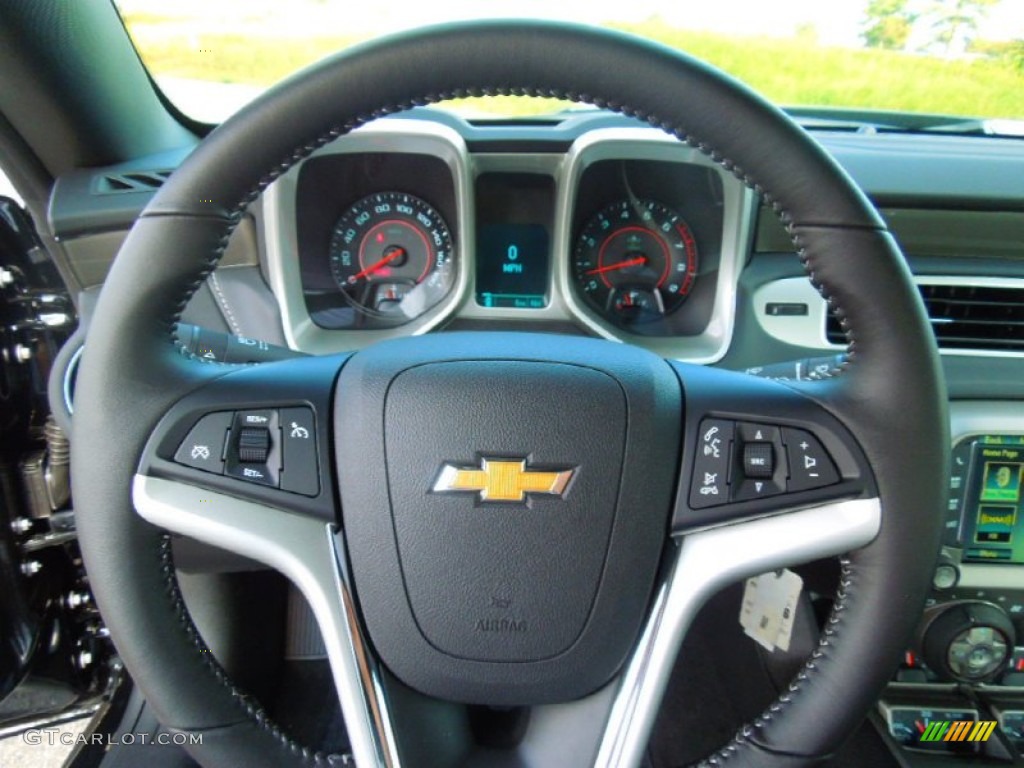2013 Chevrolet Camaro SS/RS Coupe Black Steering Wheel Photo #71225349