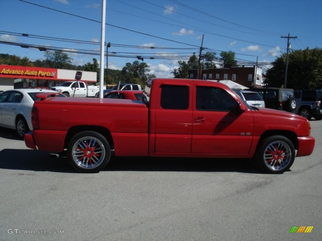 2003 Silverado 1500 SS Extended Cab AWD - Victory Red / Dark Charcoal photo #4