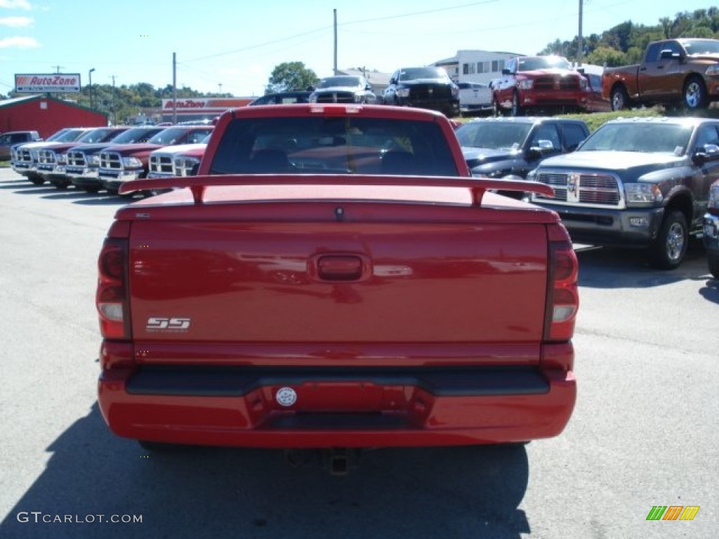 2003 Silverado 1500 SS Extended Cab AWD - Victory Red / Dark Charcoal photo #6