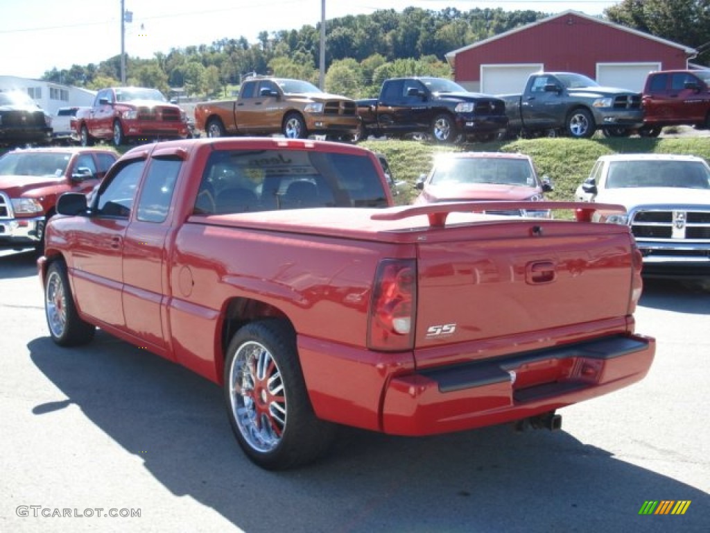 2003 Silverado 1500 SS Extended Cab AWD - Victory Red / Dark Charcoal photo #7