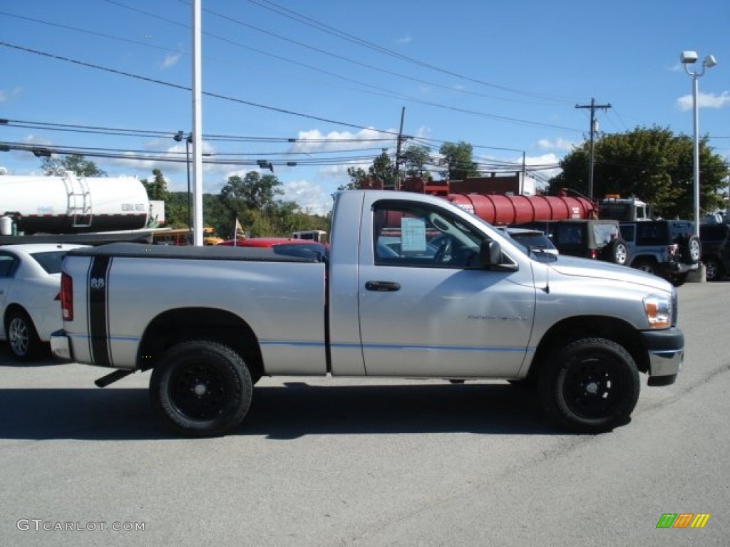 2006 Ram 1500 ST Regular Cab 4x4 - Bright Silver Metallic / Medium Slate Gray photo #4