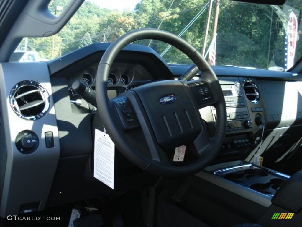 2012 F350 Super Duty Lariat Crew Cab 4x4 Dually - Oxford White / Black photo #10