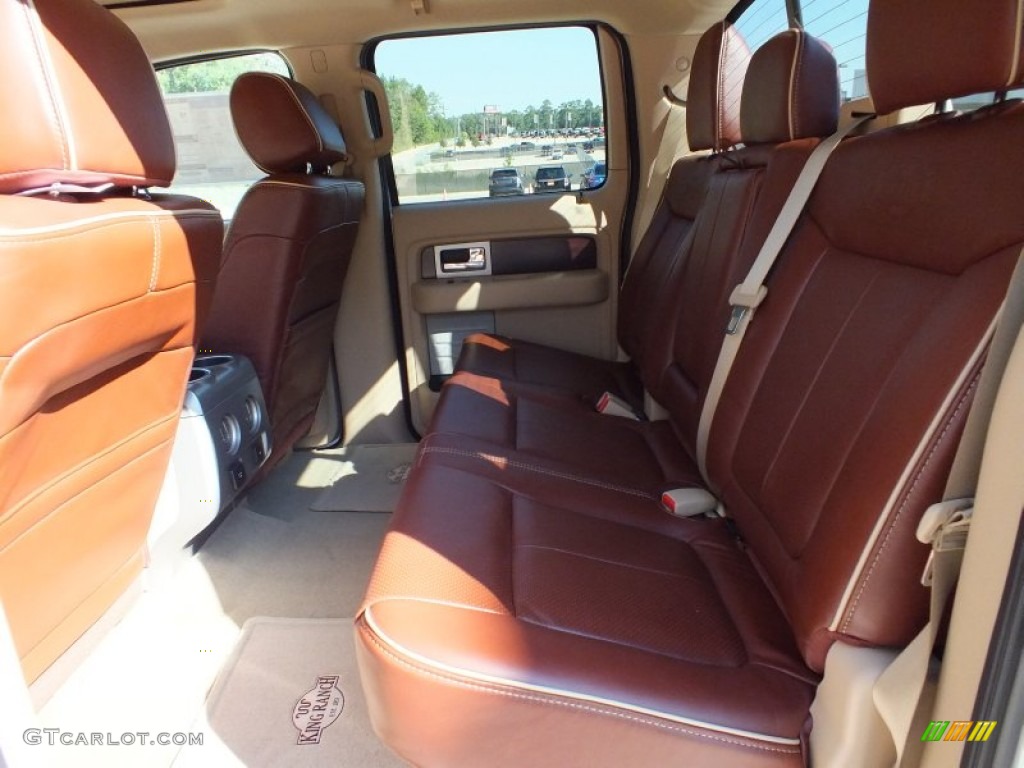 2012 F150 King Ranch SuperCrew - White Platinum Metallic Tri-Coat / King Ranch Chaparral Leather photo #4