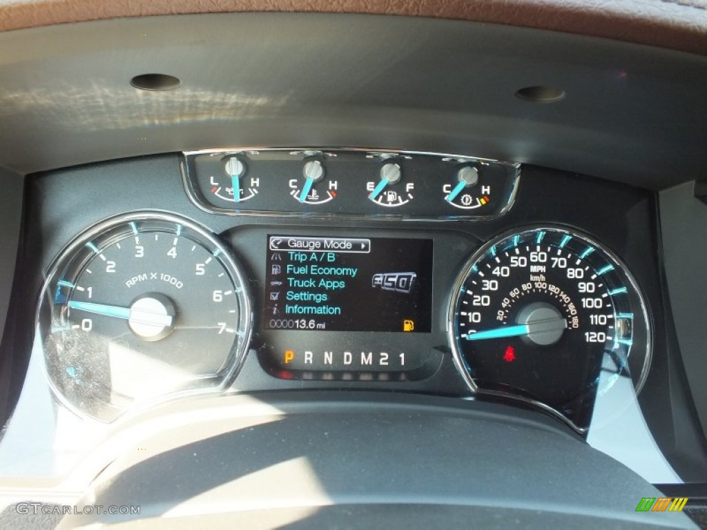 2013 Ford F150 King Ranch SuperCrew 4x4 Gauges Photo #71233242