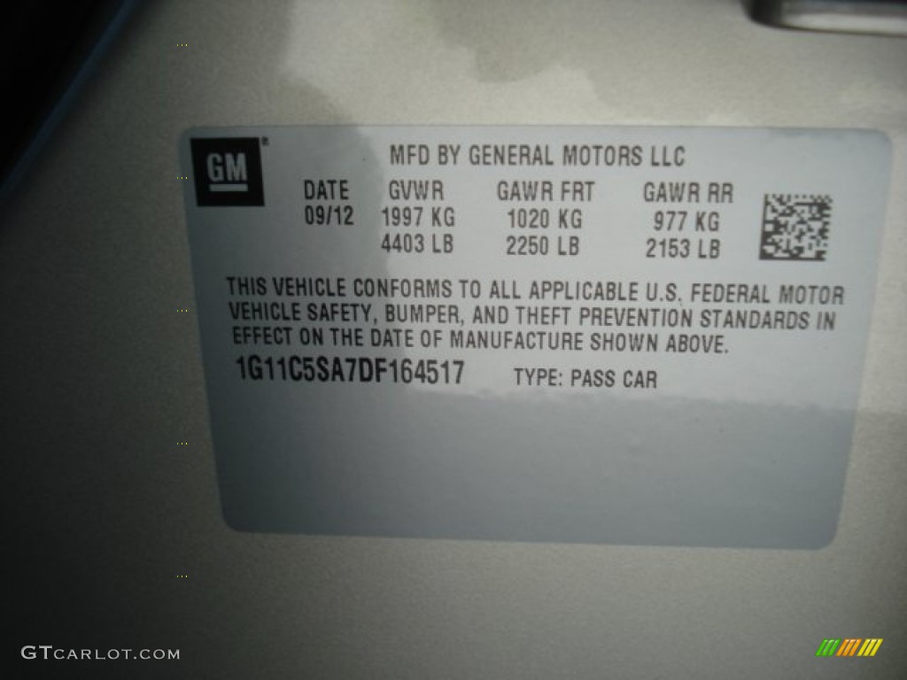 2013 Malibu LT - Champagne Silver Metallic / Cocoa/Light Neutral photo #20