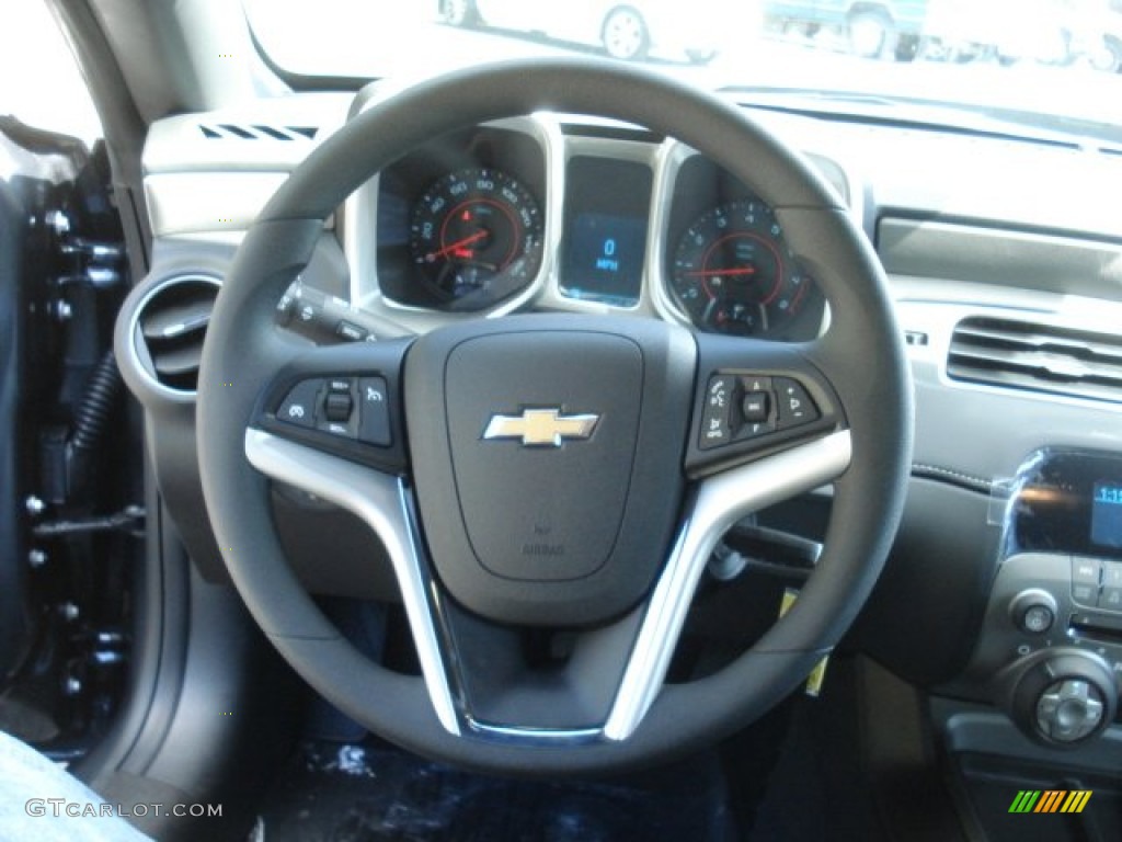 2013 Chevrolet Camaro LS Coupe Black Steering Wheel Photo #71233953