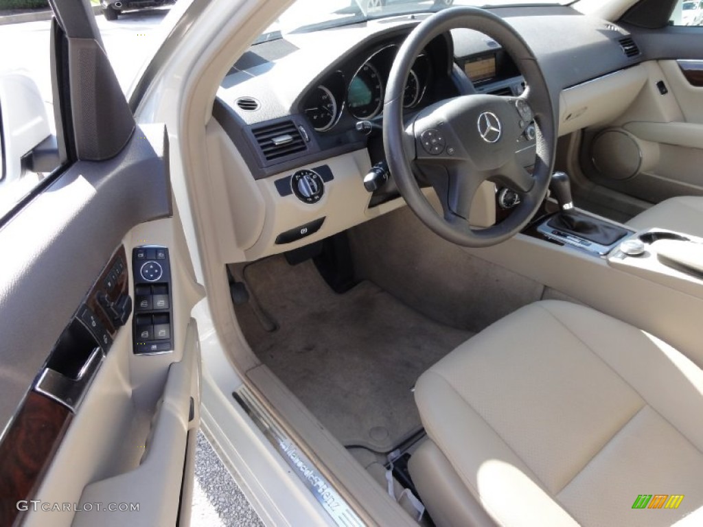 Almond/Mocha Interior 2010 Mercedes-Benz C 300 Luxury 4Matic Photo #71236781