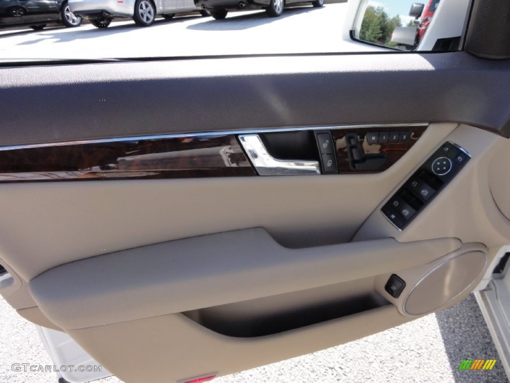 2010 Mercedes-Benz C 300 Luxury 4Matic Almond/Mocha Door Panel Photo #71236794