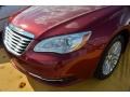 2011 Deep Cherry Red Crystal Pearl Chrysler 200 Limited Convertible  photo #16
