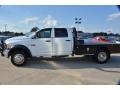 2011 Bright White Dodge Ram 4500 HD SLT Crew Cab 4x4 Flat Bed  photo #2