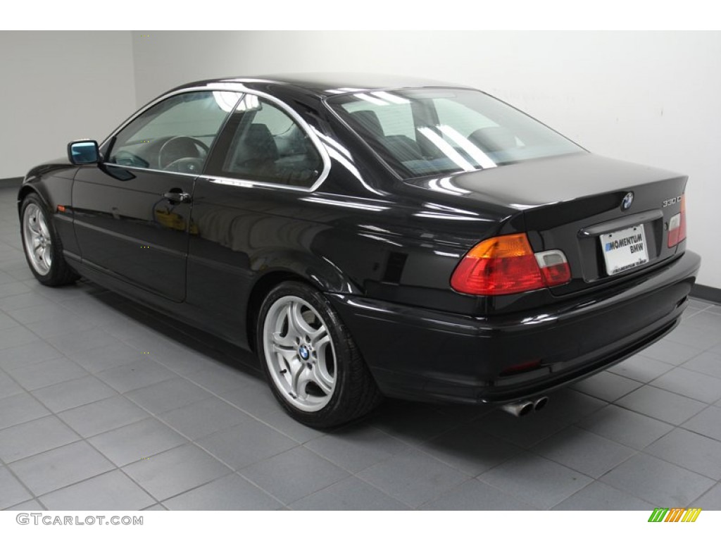 2001 3 Series 330i Coupe - Jet Black / Black photo #5