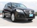 Deep Black Metallic 2010 Volkswagen Tiguan SEL