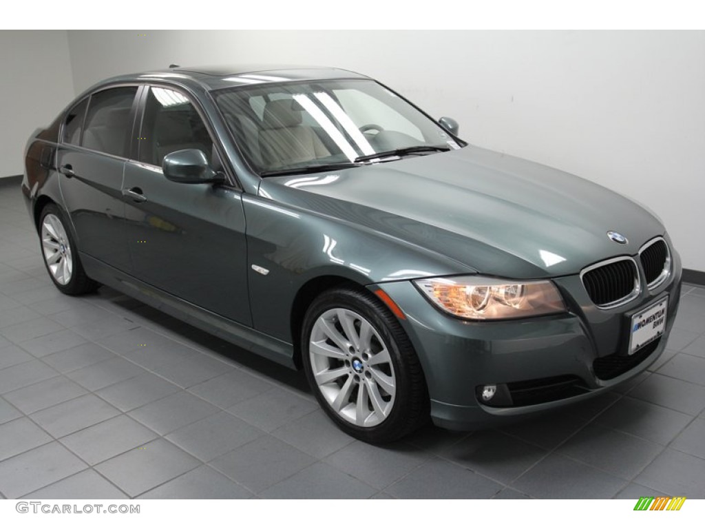 2011 3 Series 328i Sedan - Tasman Green Metallic / Oyster/Black Dakota Leather photo #8