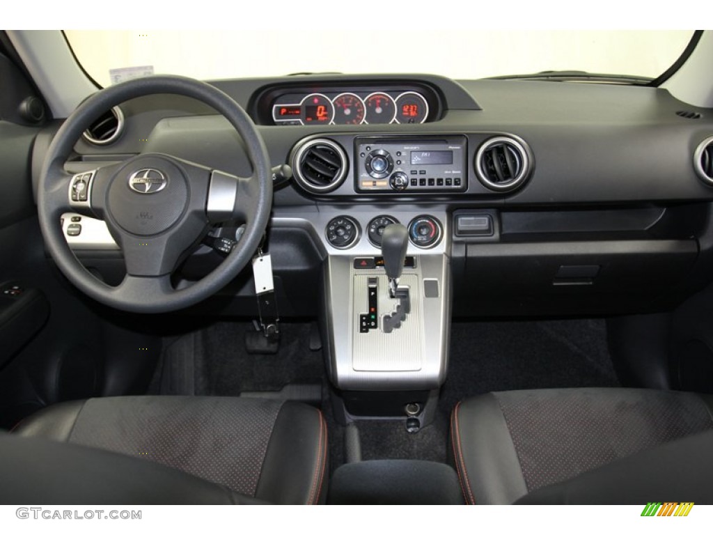 2012 Scion xB Release Series 9.0 RS Suede Style Dark Gray/Hot Lava Dashboard Photo #71242864
